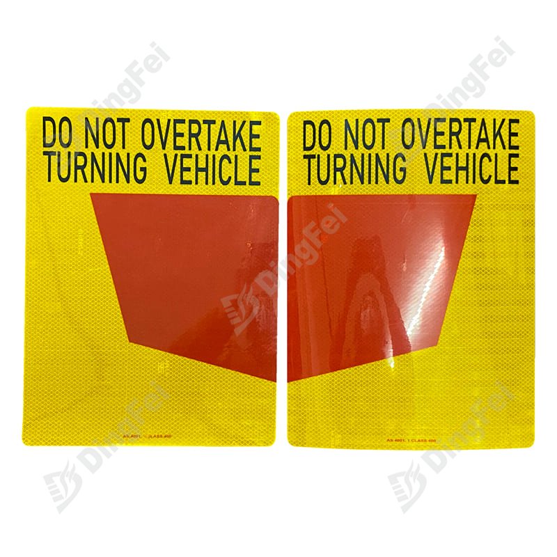 Do Not Overtake Turning Vehicle Sign - 